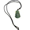 Pendentif En Jade - Grand Bouddha - Vert Impérial