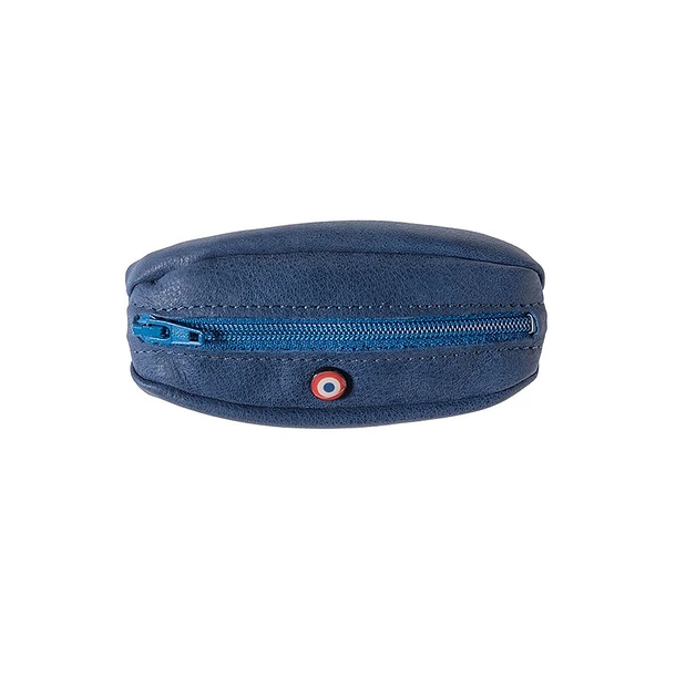 Porte-monnaie Charles - Cuir Nubuck Mer Indigo - Larmorie 1 Porte-monnaie Charles - Cuir Nubuck Mer Indigo - Larmorie