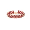 Bracelet Renaissance Rouge & Doré - Florence Buhler