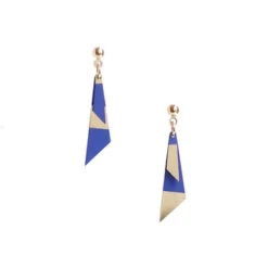 Boucles D'oreilles Pépites - Bleu