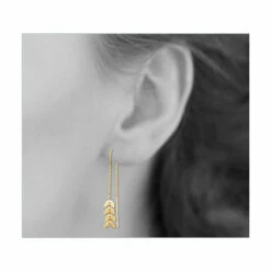 Boucles D'oreilles Feuilles De Laurier -Mode Accessoires Magasin 53388 xl