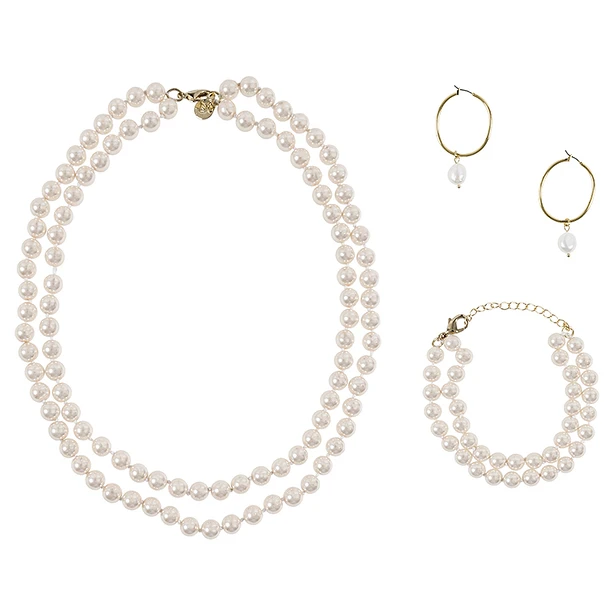 Boucles D'oreilles Créoles Perles De La Reine 3 Boucles D'oreilles Créoles Perles De La Reine – Image 3