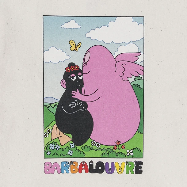 BarbaLouvre - Sac Tote Bag Barbapapa Et Barbamama 3 BarbaLouvre - Sac Tote Bag Barbapapa Et Barbamama – Image 3