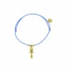 Bracelet élastique Avec Charm Égyptien - Croix De Vie - Bleu Ciel