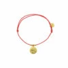 Bracelet élastique Avec Charm Égyptien - Œil - Rose