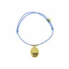 Bracelet élastique Avec Charm Égyptien - Scarabée - Bleu Ciel