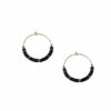 Boucles D'oreilles Créoles - Onyx