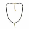 Collier Croix De Vie - Perles D'onyx