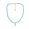 Collier Croix De Vie - Turquoise