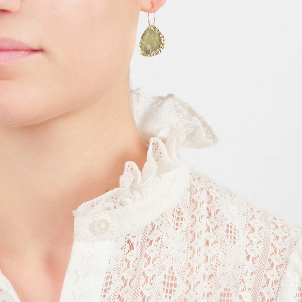 Boucles D'oreilles Créoles Tancrède Maxi - Medecine Douce 2 Boucles D'oreilles Créoles Tancrède Maxi - Medecine Douce – Image 2