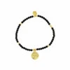 Bracelet Avec Charm Égyptien - Œil - Onyx