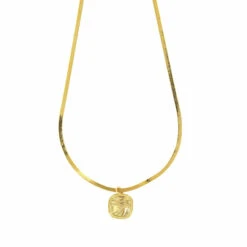Collier-pendentif Égyptien Œil - Chaîne Miroir 45 Cm