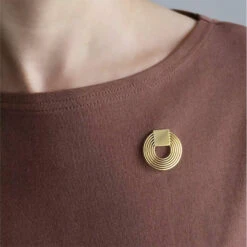 Broche Magnétique Cercle Argenté - Tout Simplement, -Mode Accessoires Magasin 75408 xl