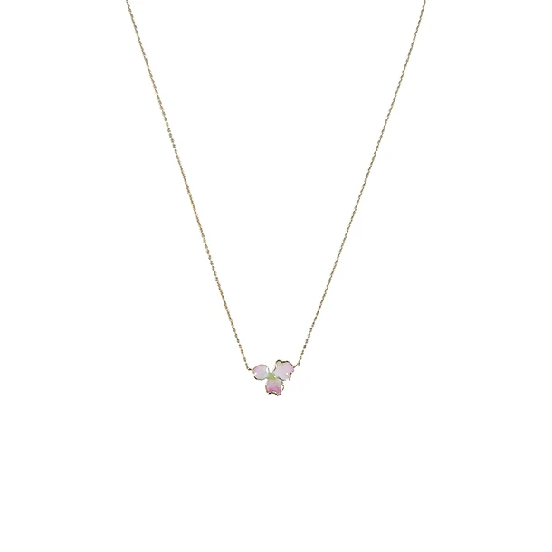 Collier Trèfle émaillé - Cécile Boccara 2 Collier Trèfle émaillé - Cécile Boccara – Image 2