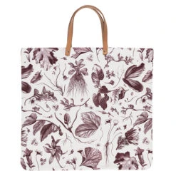 Sac Cabas Rouge Herbier Du Roi - Maison Baluchon