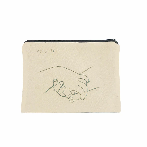 Trousse Pablo Picasso - Deux Mains Croisées 21x15 Cm 1 Trousse Pablo Picasso - Deux Mains Croisées 21x15 Cm