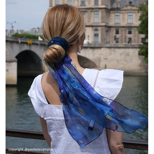 Étole Vincent Van Gogh - Nuits étoilées 2 Étole Vincent Van Gogh - Nuits étoilées – Image 2