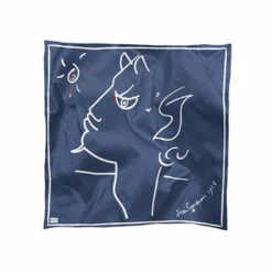 Carré En Soie Jean Cocteau - Tête De Faune - Brochier