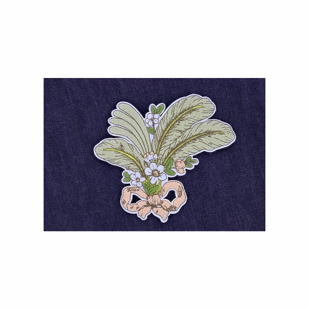 Patch Brodé Thermocollant Galerie Des Modes Plume - 11 X 10 Cm 2 Patch Brodé Thermocollant Galerie Des Modes Plume - 11 X 10 Cm – Image 2