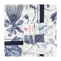 Carré De Soie Bleu Herbier Du Roi - Maison Baluchon -Mode Accessoires Magasin 79585 xl