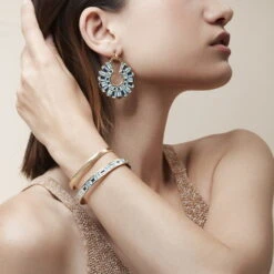 Bracelet Achéménide à Décor Cloisonné Parmys -Mode Accessoires Magasin 79659 xl