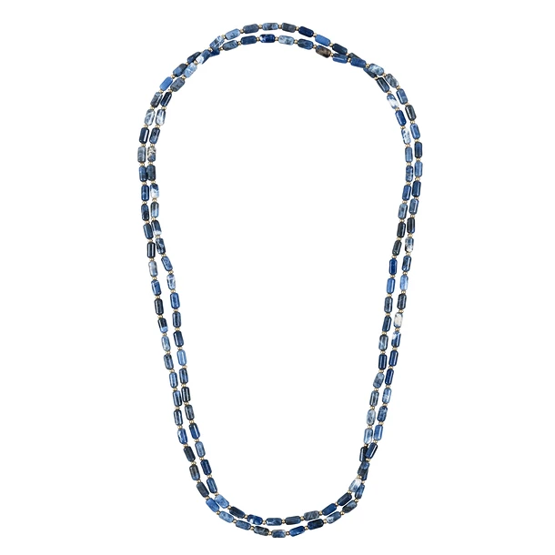 Sautoir Antique Avec Pierres Bleues 1 Sautoir Antique Avec Pierres Bleues