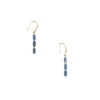 Boucles D'oreilles Pendantes Antiques Avec Pierres Bleues