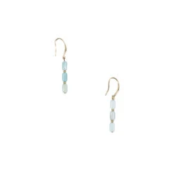 Boucles D'oreille Pendantes Antiques Avec Pierres Azur