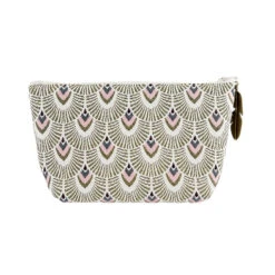 Trousse Art Nouveau Paon Rose - 21 X 11cm