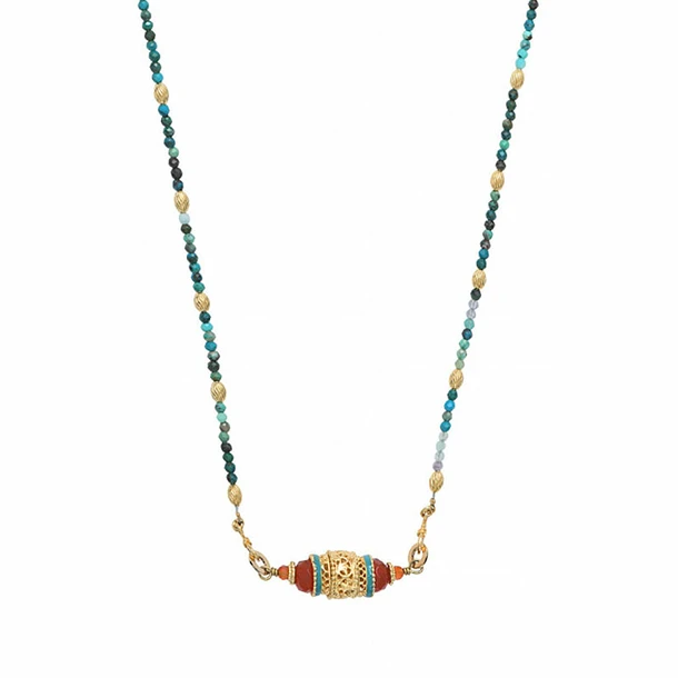Collier Pendentif Silma Turquoise - Satellite Paris 1 Collier Pendentif Silma Turquoise - Satellite Paris