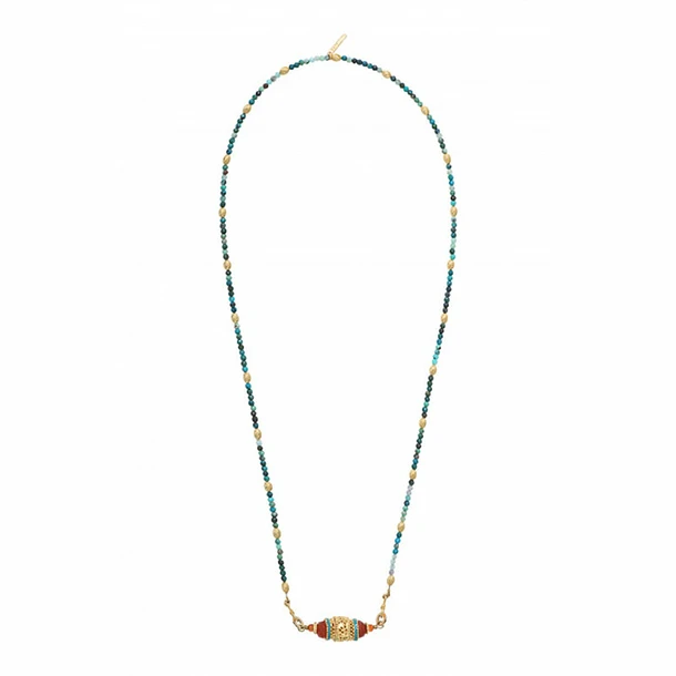 Collier Pendentif Silma Turquoise - Satellite Paris 2 Collier Pendentif Silma Turquoise - Satellite Paris – Image 2