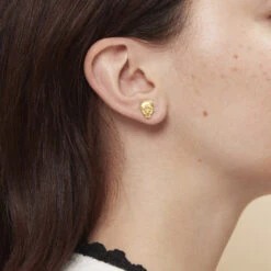 Boucles D'oreilles Puces Bélier D'Amon -Mode Accessoires Magasin 82882 xl