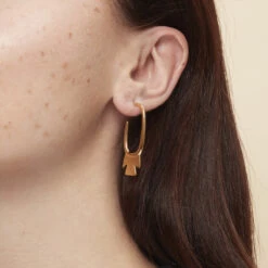 Boucles D'oreilles à Croix Ansée -Mode Accessoires Magasin 82889 xl