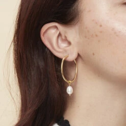 Boucles D'oreilles Créoles Perles De La Reine 7 Boucles D'oreilles Créoles Perles De La Reine -Mode Accessoires Magasin 82899 xl