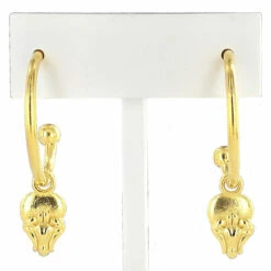 Boucles D'oreilles Créoles Bélier D'Amon -Mode Accessoires Magasin 83147 xl
