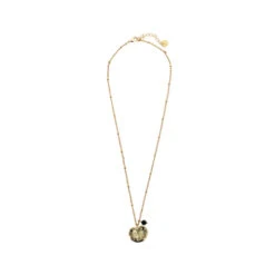 Collier Court Nymphéa Perle D'onyx - Les Cleias