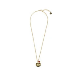 Collier Court Nymphéa Perle De Cornaline - Les Cleias