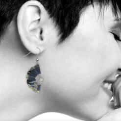 Boucles D'oreilles Éventail Kimono - Shimomura Tamahiro -Mode Accessoires Magasin 84263 xl