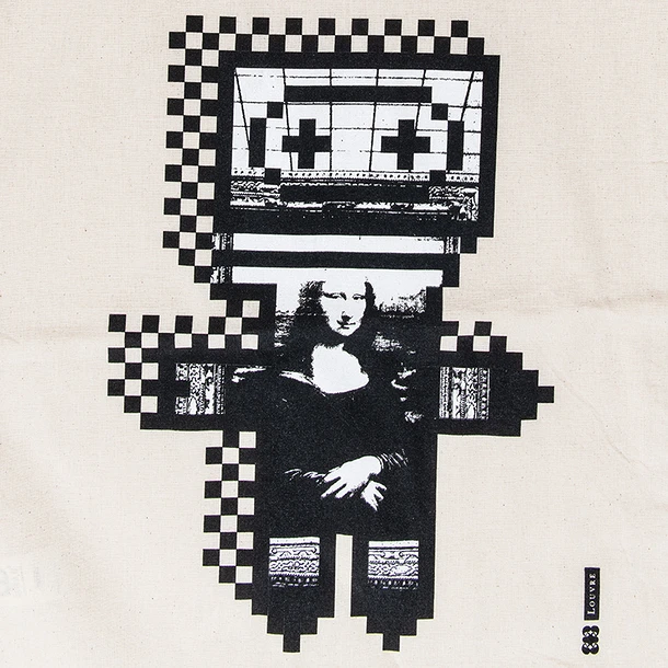 Sac Les Écritures Du Louvre Par M/M (Paris) - L'Agent - 43x67 Cm 2 Sac Les Écritures Du Louvre Par M/M (Paris) - L'Agent - 43x67 Cm – Image 2