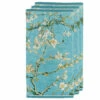 Lot De 3 Serviettes De Toilette 55x100 Cm - Vincent Van Gogh - Amandier En Fleurs - Beddinghouse X Van Gogh Museum Amsterdam®