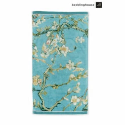 Lot De 3 Serviettes De Toilette 55x100 Cm - Vincent Van Gogh - Amandier En Fleurs - Beddinghouse X Van Gogh Museum Amsterdam® -Mode Accessoires Magasin 86231 xl