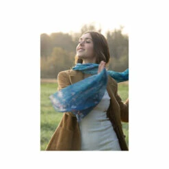 Étole Claude Monet - Harmonie Bleue 60x180 Cm -Mode Accessoires Magasin 86575 xl