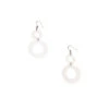 Boucles D'oreilles Cercles En Nacre Blanche - L'Indochineur
