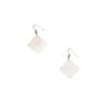 Boucles D'oreilles Carrés En Nacre Blanche - L'Indochineur
